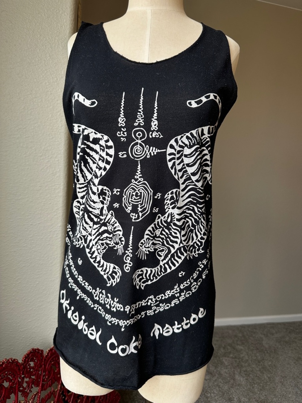Twin Tiger Muay Thai tattoo tank top